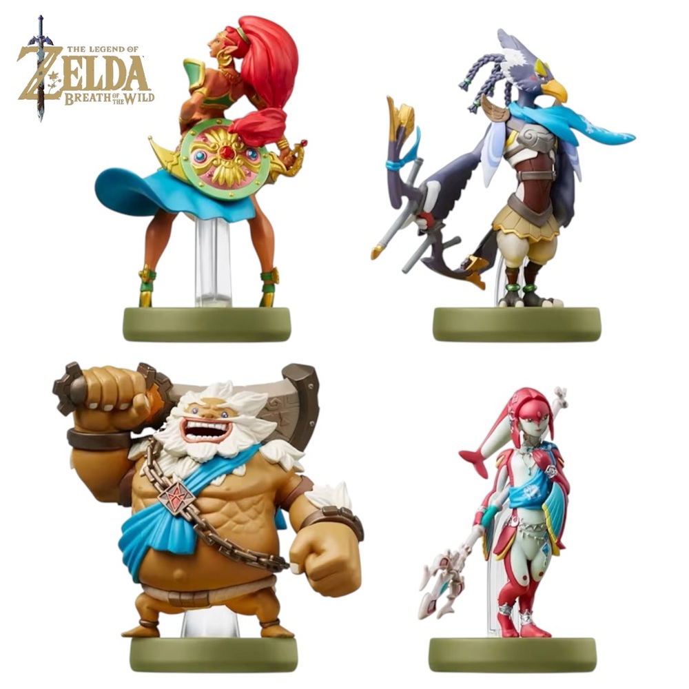 AMIIBO SET URBOSA, REVALI, MIPHA & DARUK (THE LEGEND OF ZELDA) - PRE-OWNED